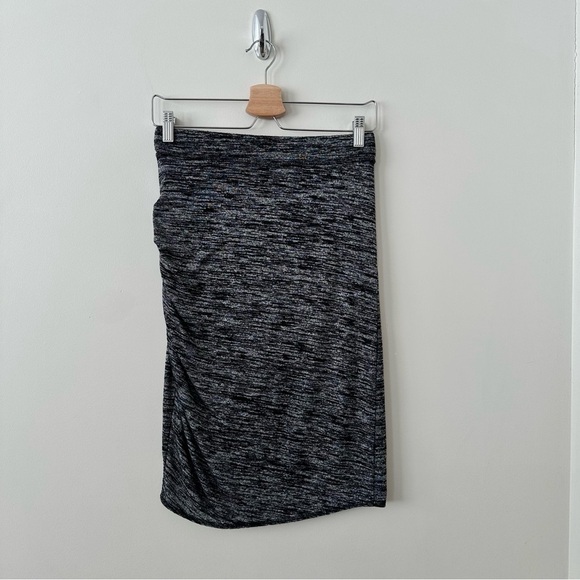 Aritzia-tyra tulip heather black mini skirt (Size:Small) - Picture 4 of 8